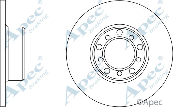 APEC BRAKING stabdžių diskas DSK554